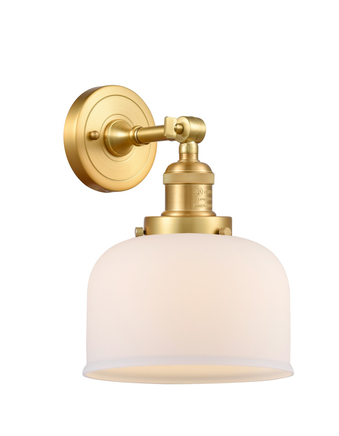 LED Wall Sconce by Innovations - Franklin Restoration Collection, Satin Gold Finish - 203-SG-G71-LED