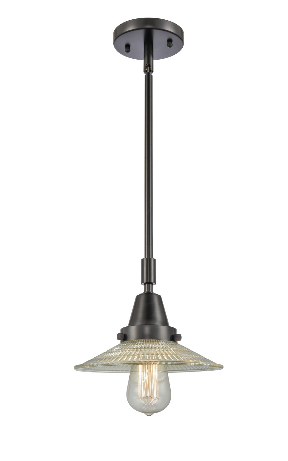 One Light Mini Pendant by Innovations - Caden Collection, Matte Black Finish - 447-1S-BK-G2