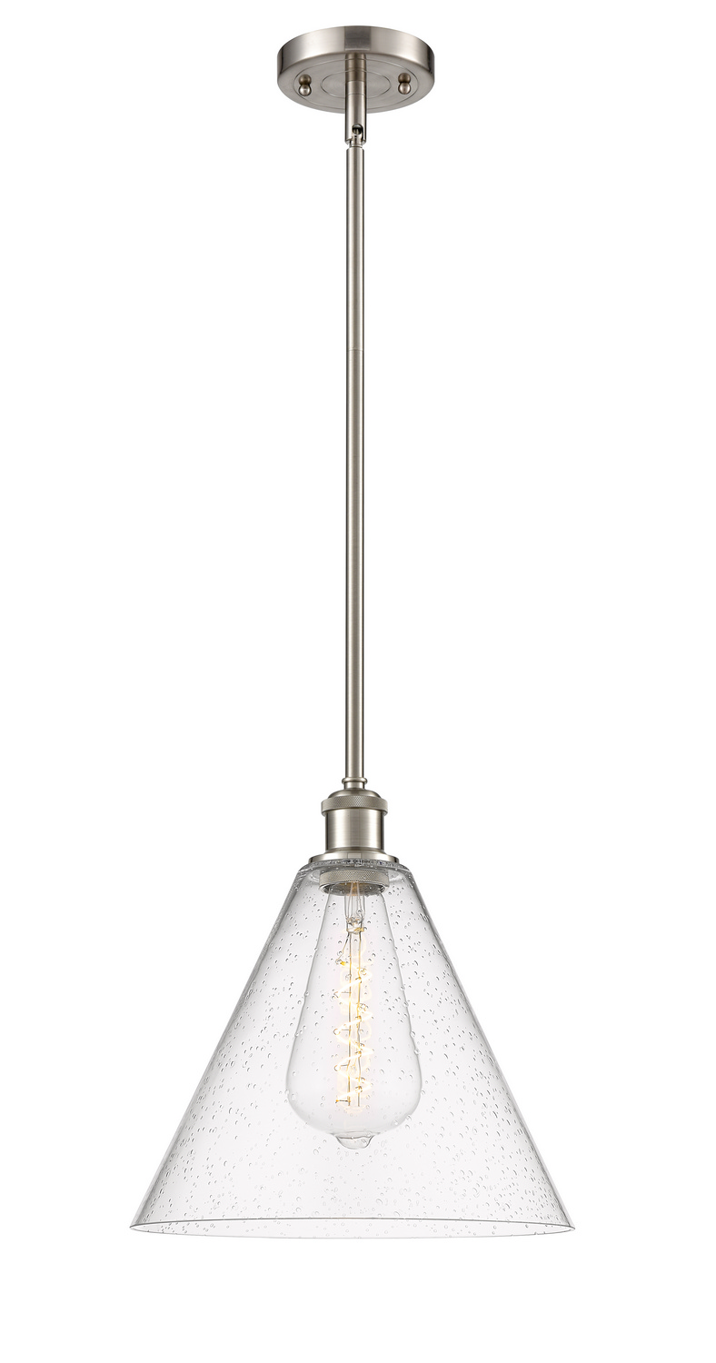 LED Mini Pendant by Innovations - Ballston Collection, Brushed Satin Nickel Finish - 516-1S-SN-GBC-124-LED