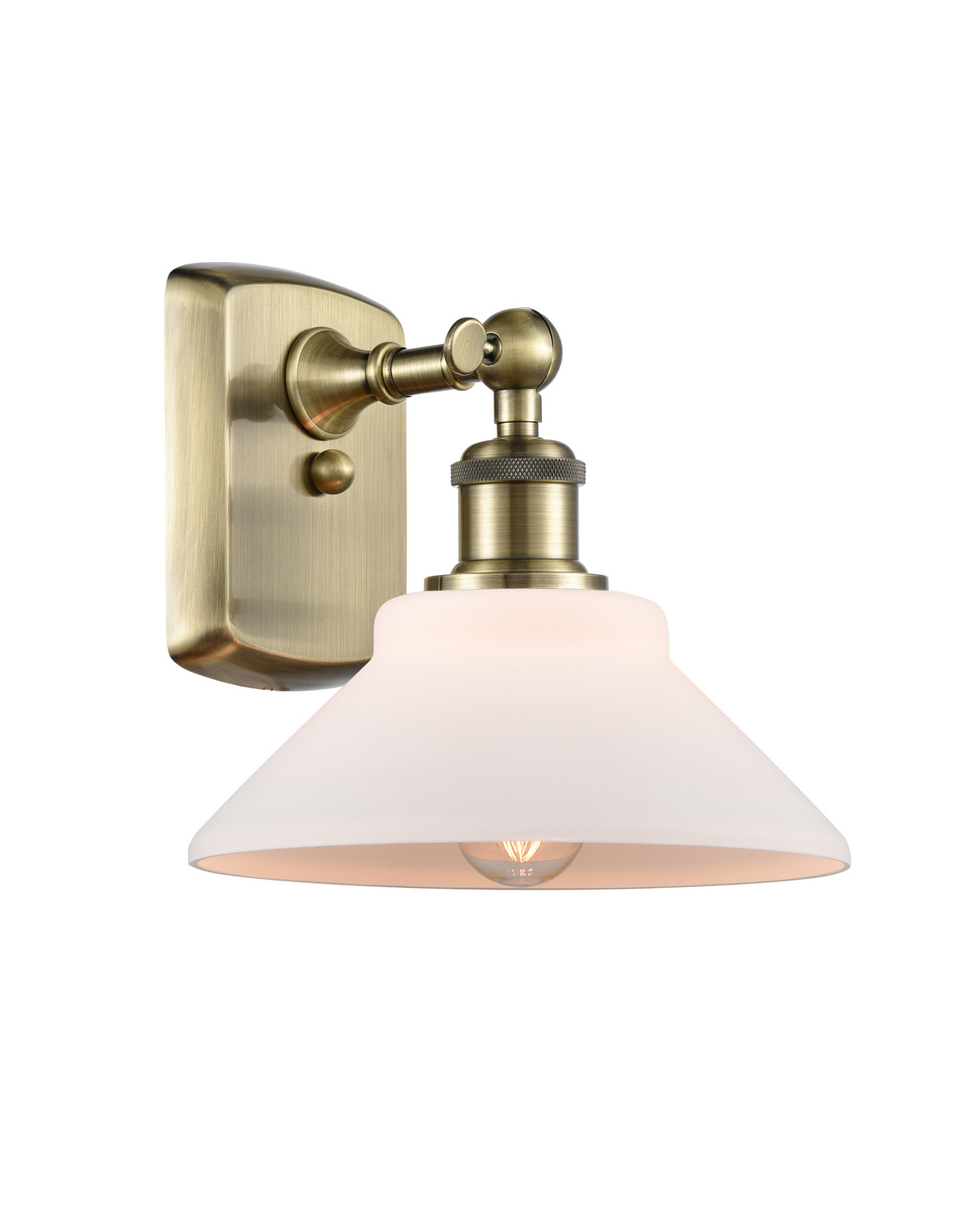 LED Wall Sconce by Innovations - Ballston Collection, Antique Brass Finish - 516-1W-AB-G131-LED