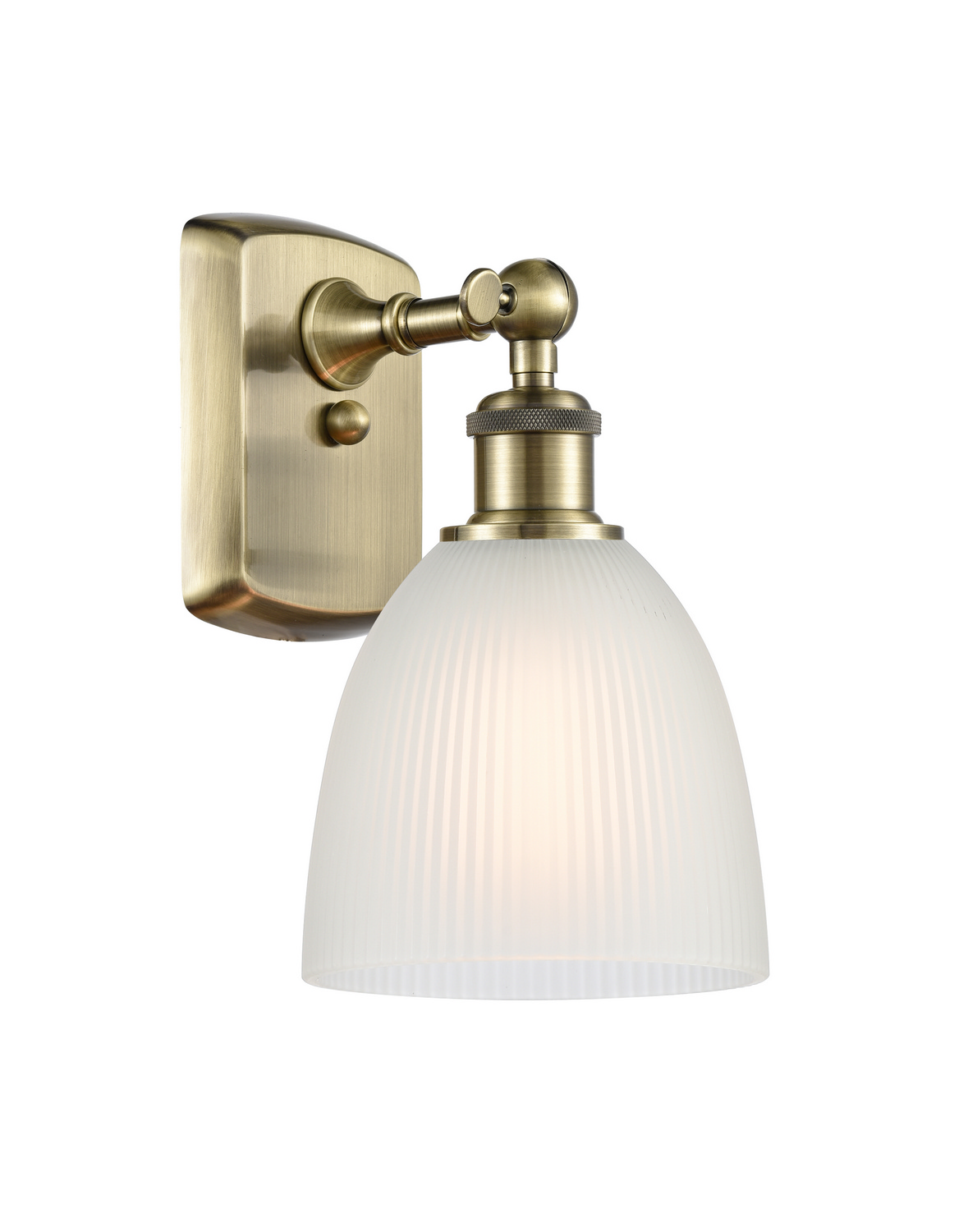 LED Wall Sconce by Innovations - Ballston Collection, Antique Brass Finish - 516-1W-AB-G381-LED