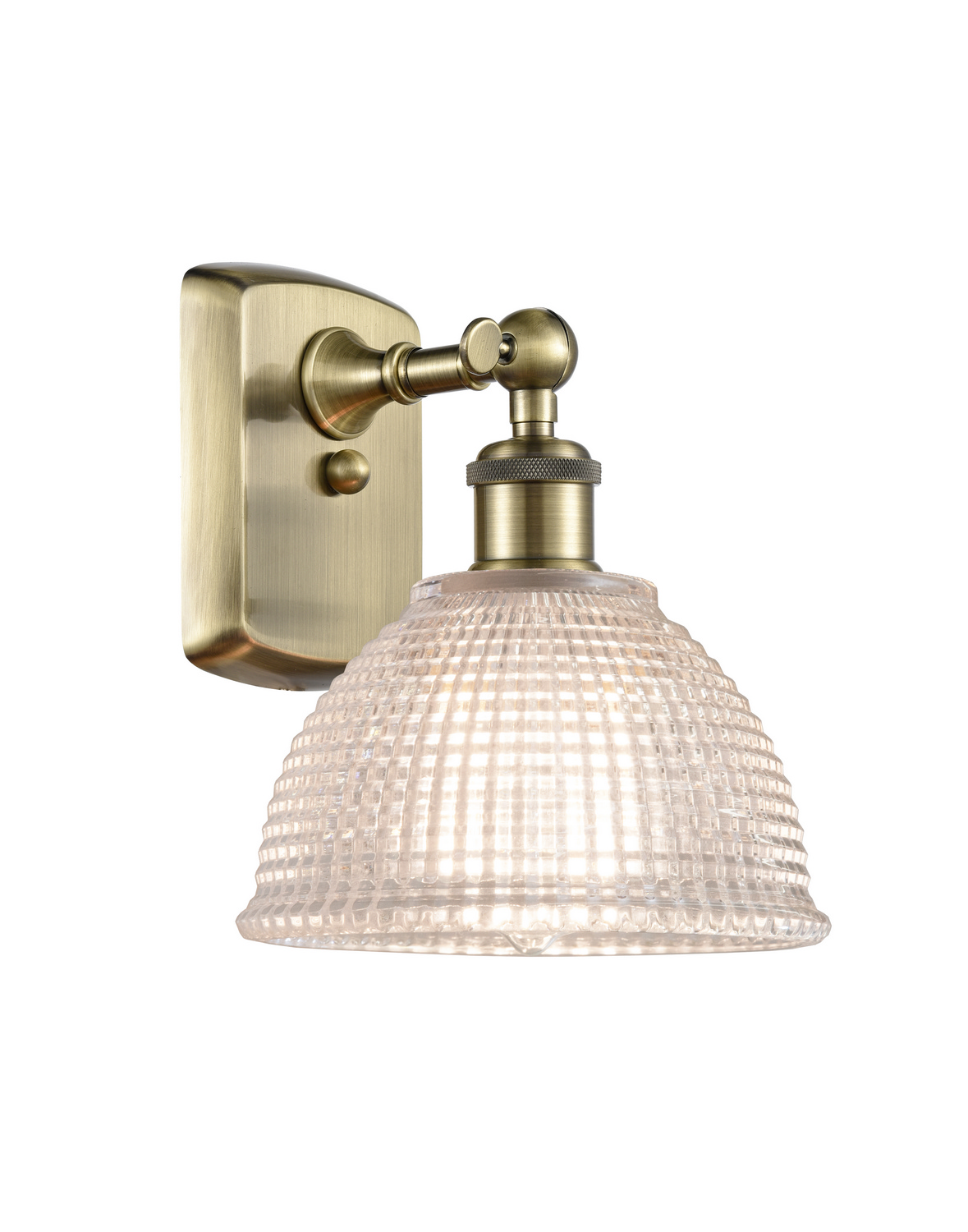 One Light Wall Sconce by Innovations - Ballston Collection, Antique Brass Finish - 516-1W-AB-G422