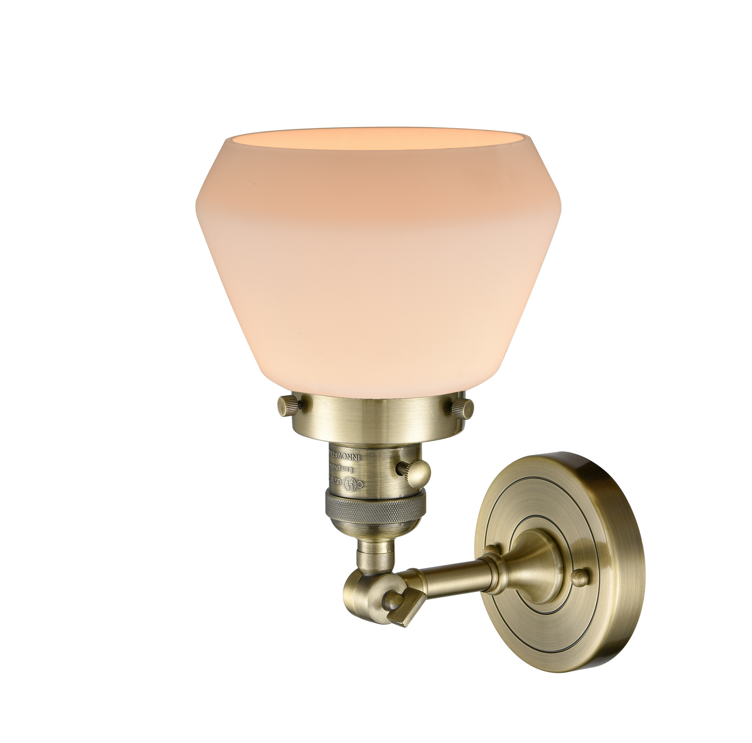 LED Wall Sconce by Innovations - Franklin Restoration Collection, Antique Brass Finish - 203SW-AB-G171-LED