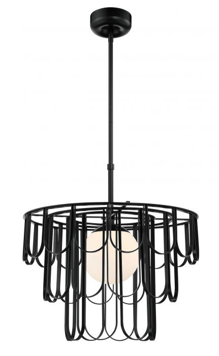 Craftmade 54992-FB One Light Pendant Flat Black Number Of Bulbs 1 A19