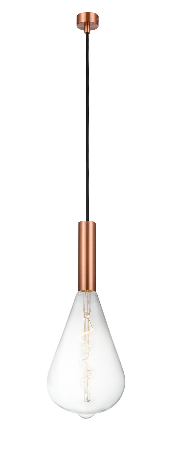 LED Mini Pendant by Innovations - Auralume Collection, Antique Copper Finish - 198-1P-AC-BB164LED