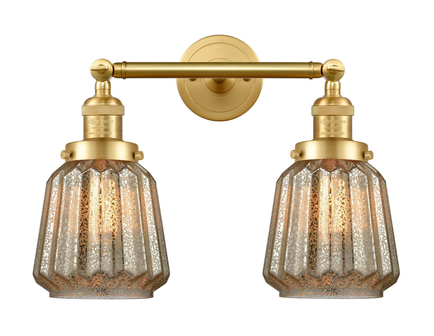 LED Bath Vanity by Innovations - Franklin Restoration Collection, Satin Gold Finish - 208-SG-G146-LED