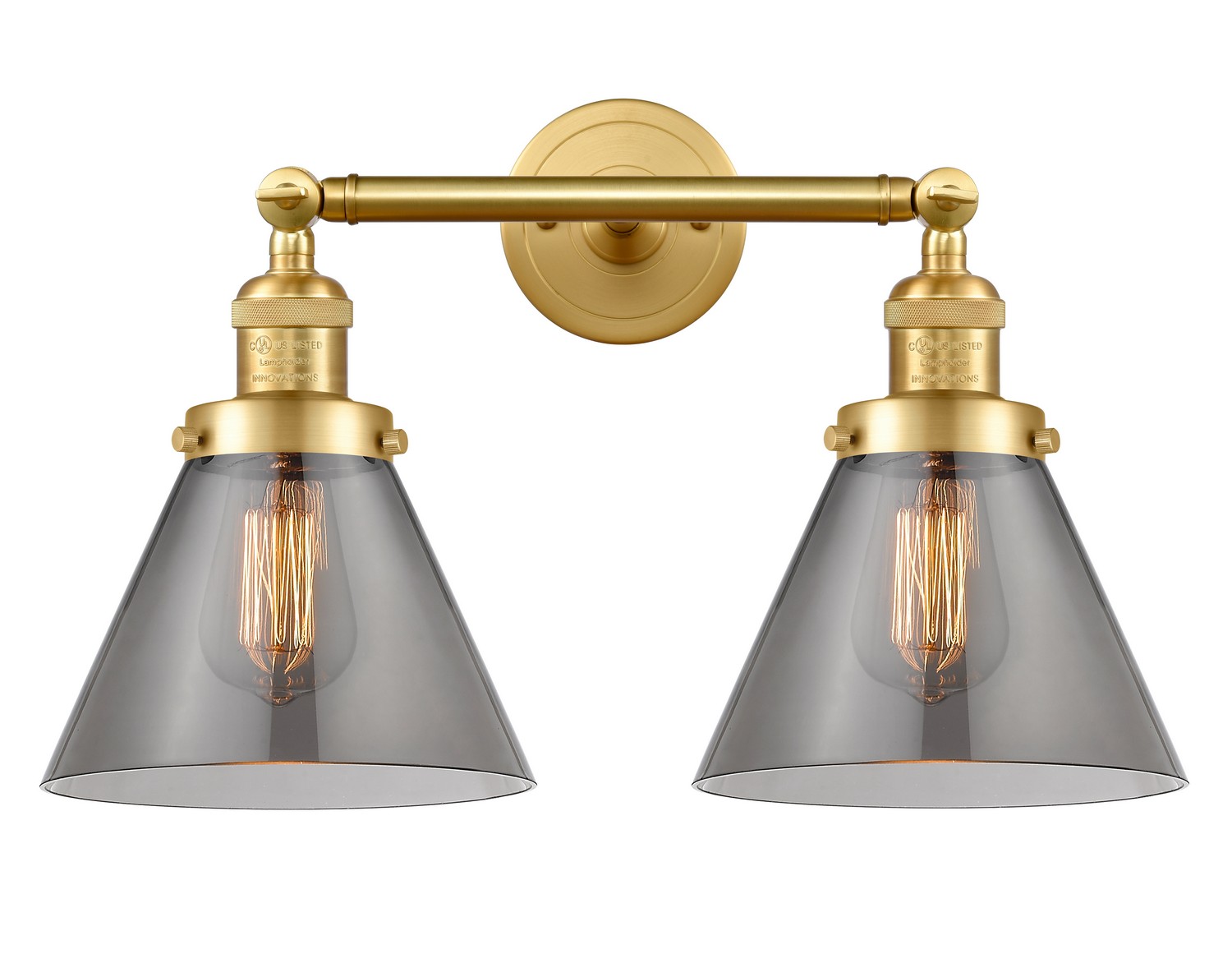 LED Bath Vanity by Innovations - Franklin Restoration Collection, Satin Gold Finish - 208-SG-G43-LED