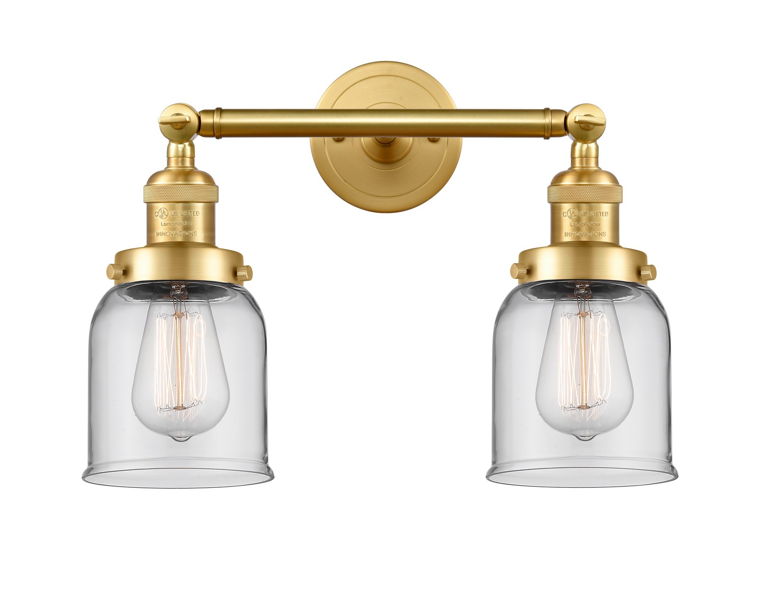LED Bath Vanity by Innovations - Franklin Restoration Collection, Satin Gold Finish - 208-SG-G52-LED