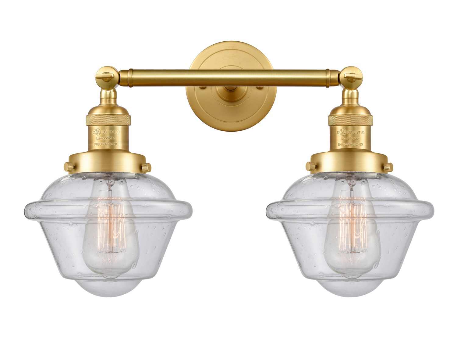 LED Bath Vanity by Innovations - Franklin Restoration Collection, Satin Gold Finish - 208-SG-G534-LED