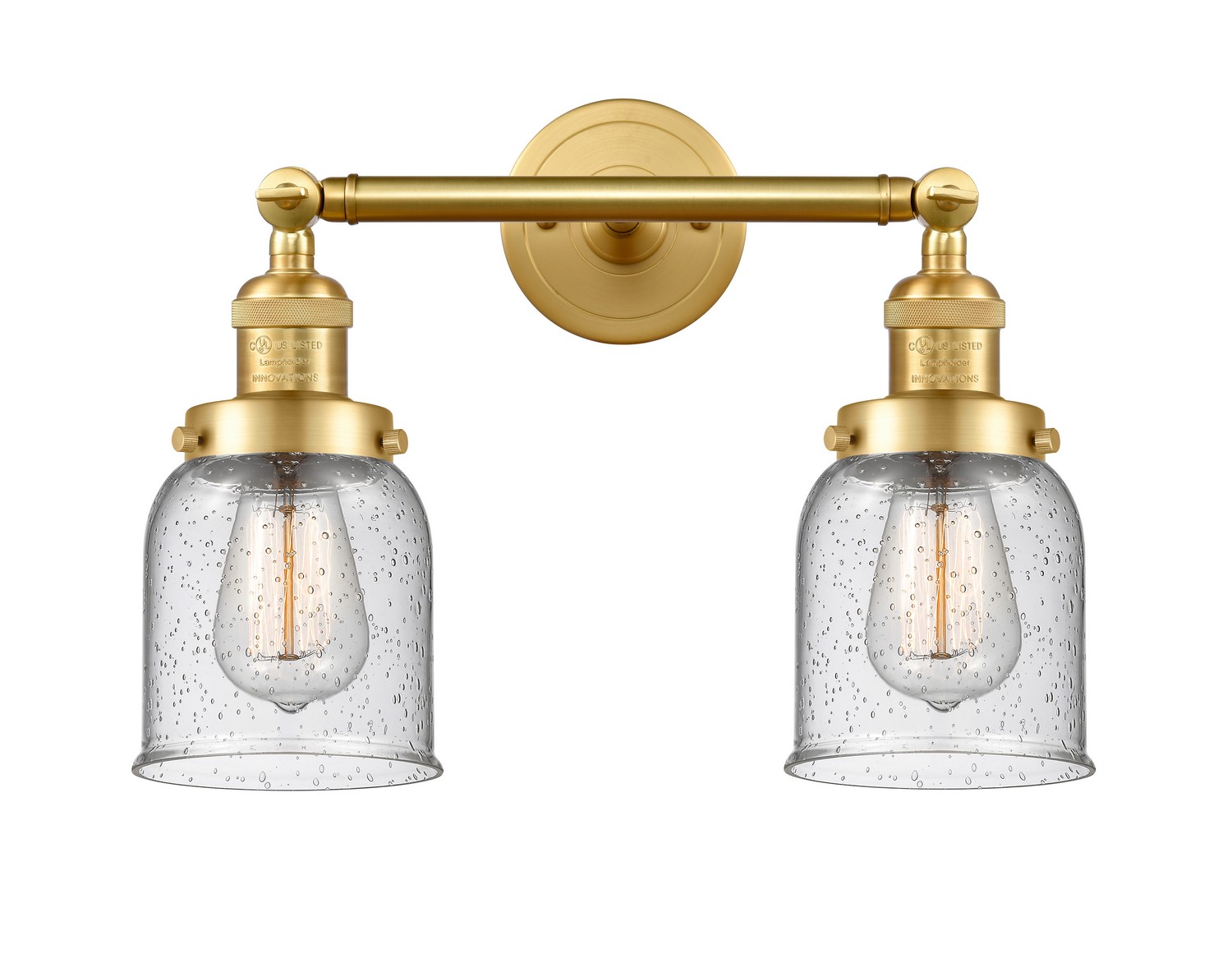 LED Bath Vanity by Innovations - Franklin Restoration Collection, Satin Gold Finish - 208-SG-G54-LED