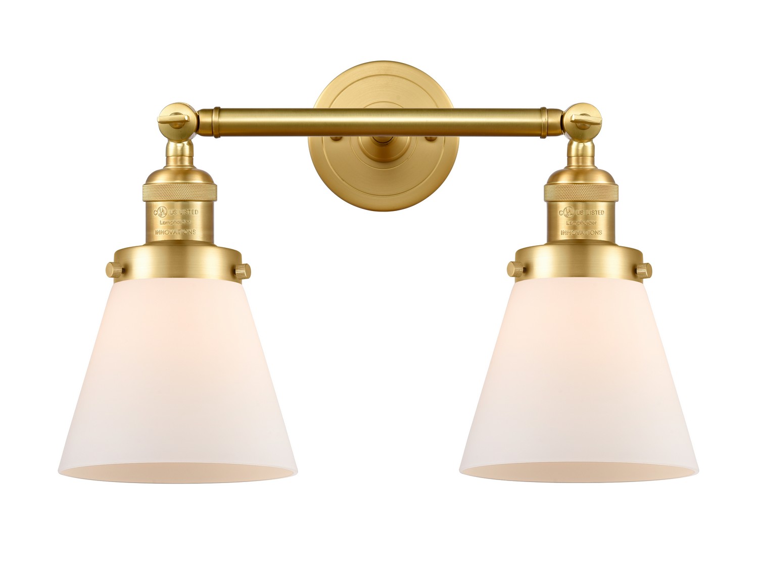 LED Bath Vanity by Innovations - Franklin Restoration Collection, Satin Gold Finish - 208-SG-G61-LED