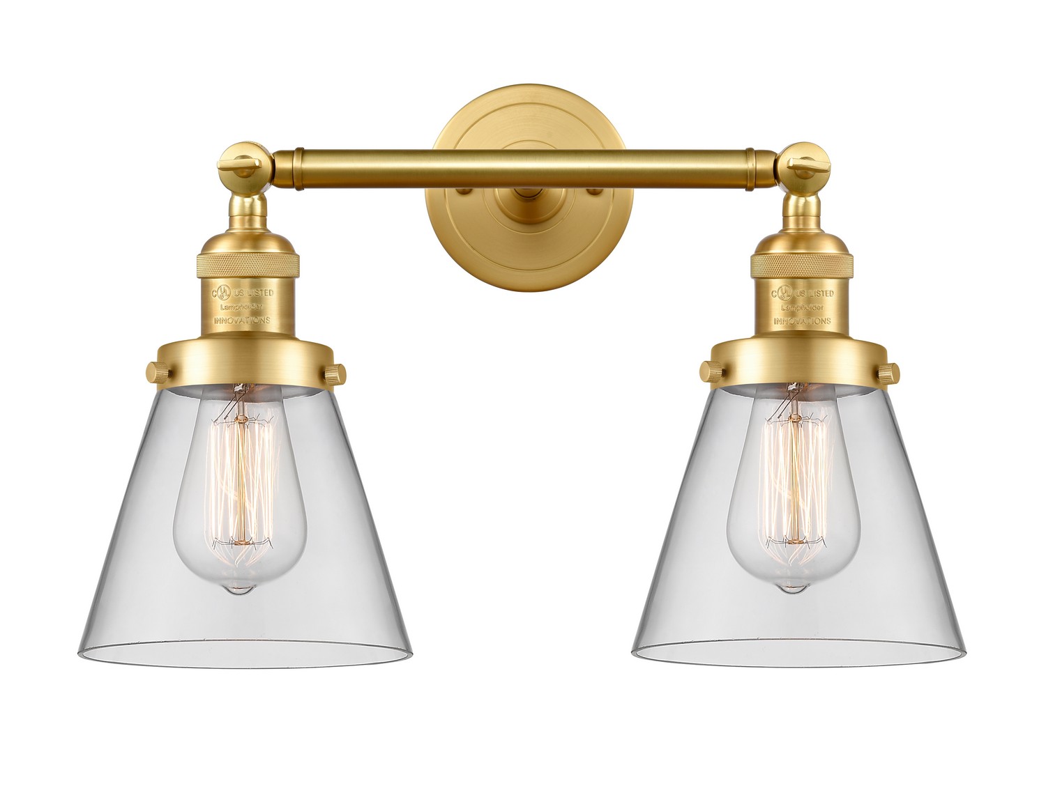 LED Bath Vanity by Innovations - Franklin Restoration Collection, Satin Gold Finish - 208-SG-G62-LED