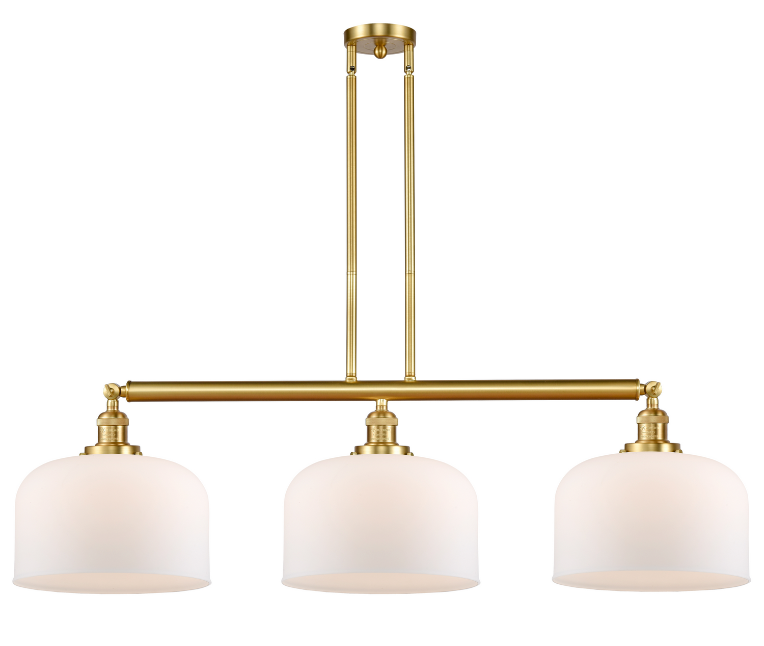 LED Island Pendant by Innovations - Franklin Restoration Collection, Satin Gold Finish - 213-SG-G71-L-LED