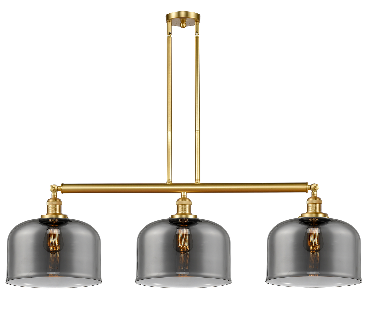 LED Island Pendant by Innovations - Franklin Restoration Collection, Satin Gold Finish - 213-SG-G73-L-LED