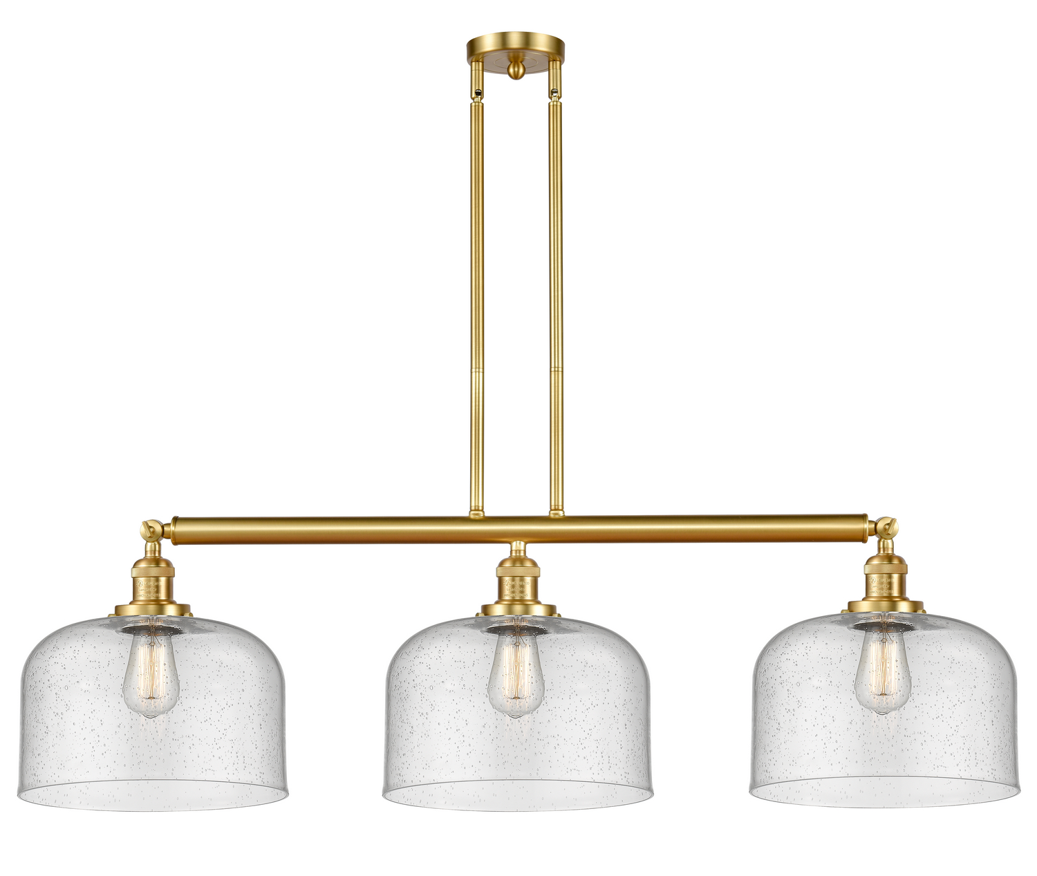 LED Island Pendant by Innovations - Franklin Restoration Collection, Satin Gold Finish - 213-SG-G74-L-LED
