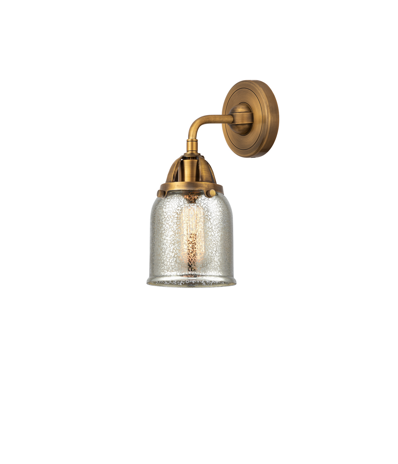 One Light Wall Sconce by Innovations - Nouveau 2 Collection, Brushed Brass Finish - 288-1W-BB-G58