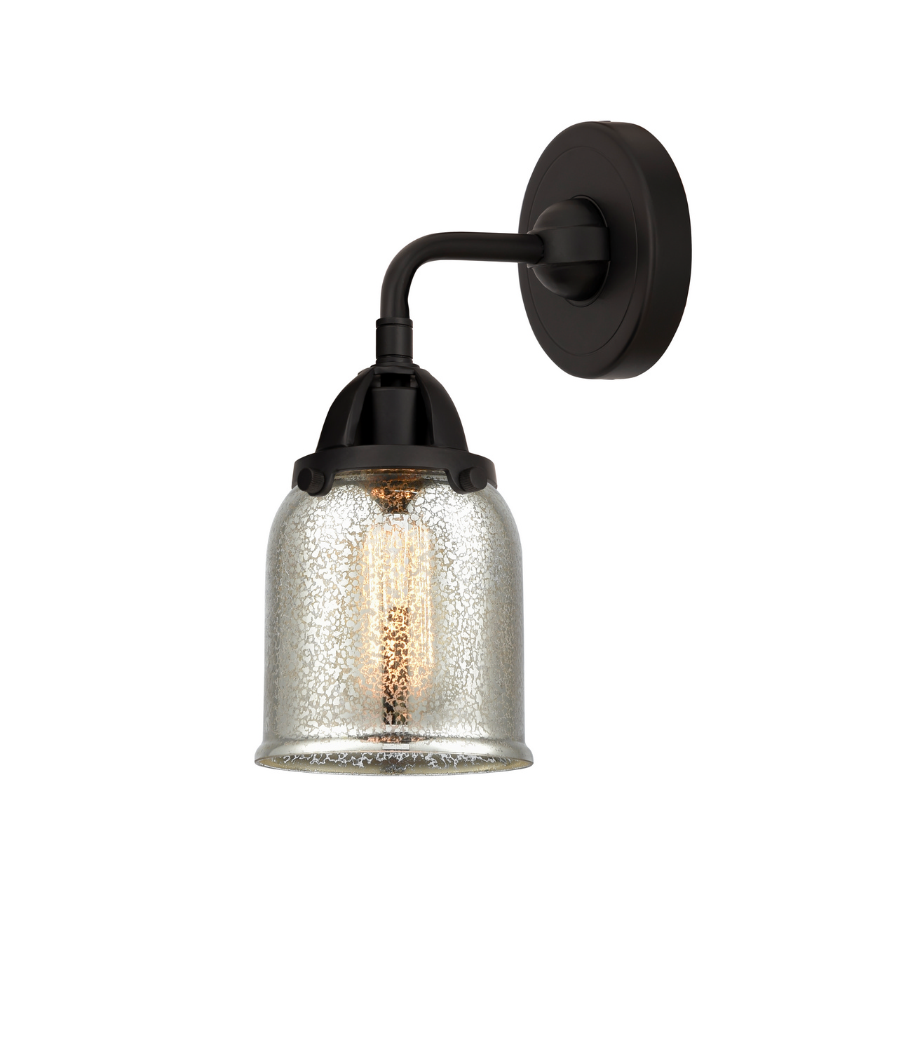 One Light Wall Sconce by Innovations - Nouveau 2 Collection, Matte Black Finish - 288-1W-BK-G58