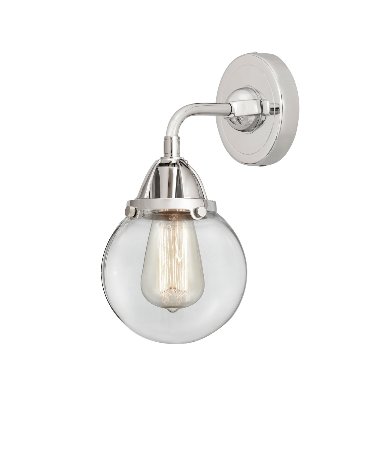 One Light Wall Sconce by Innovations - Nouveau 2 Collection, Polished Chrome Finish - 288-1W-PC-G202-6