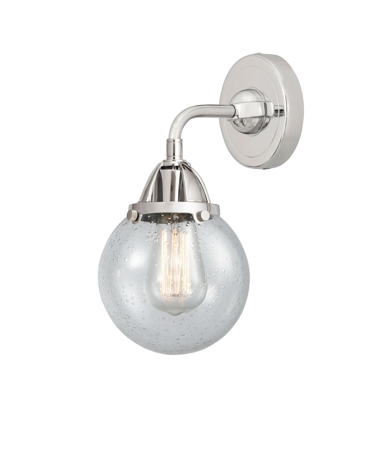 One Light Wall Sconce by Innovations - Nouveau 2 Collection, Polished Chrome Finish - 288-1W-PC-G204-6
