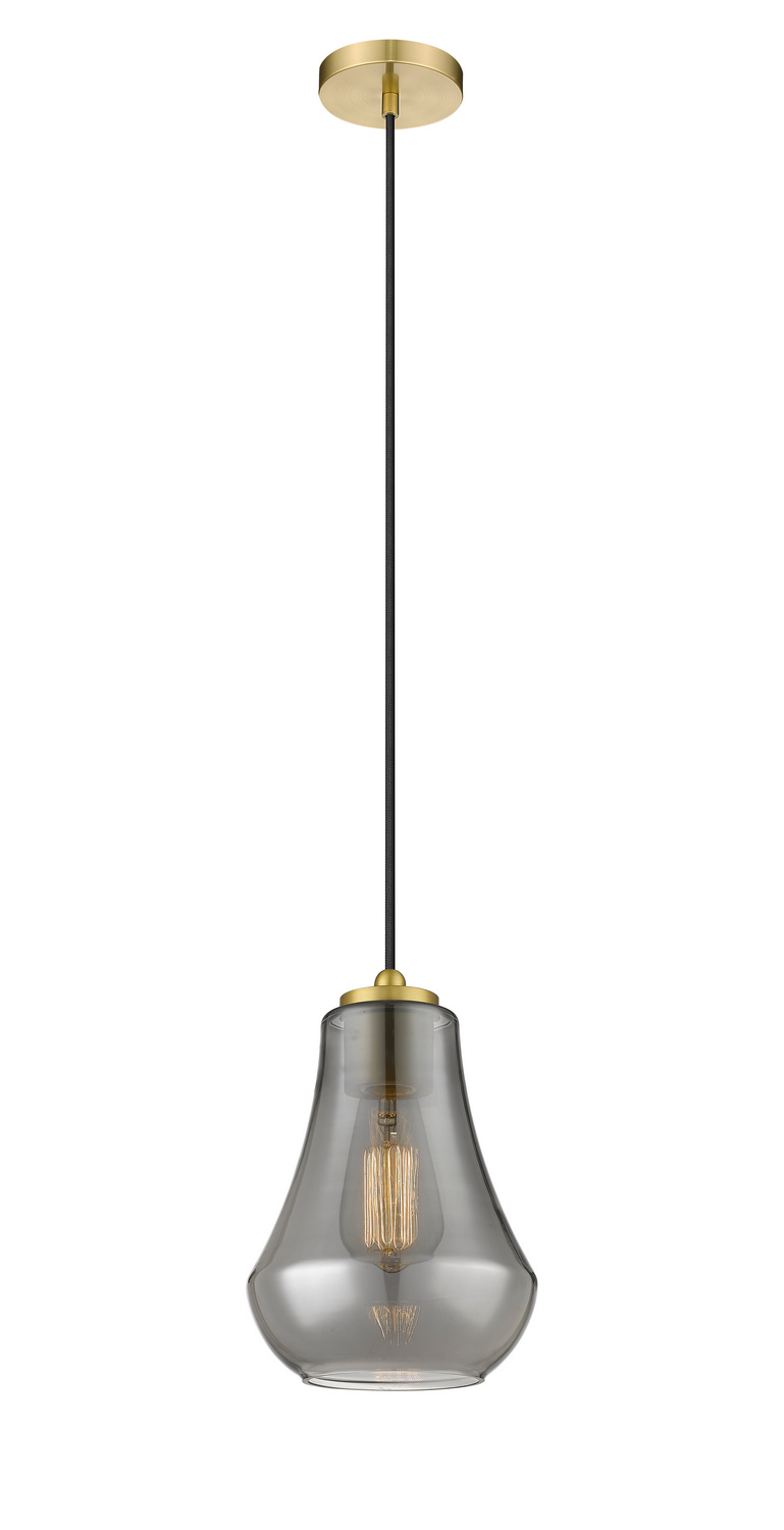 One Light Mini Pendant by Innovations - Auralume Collection, Satin Gold Finish - 490-1P-SG-G573-7