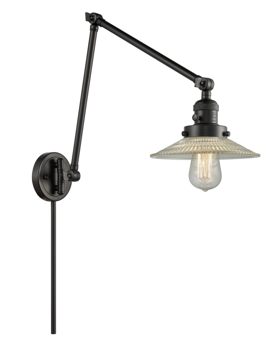 LED Swing Arm by Innovations - Franklin Restoration Collection, Matte Black Finish - 238-BK-G2-LED
