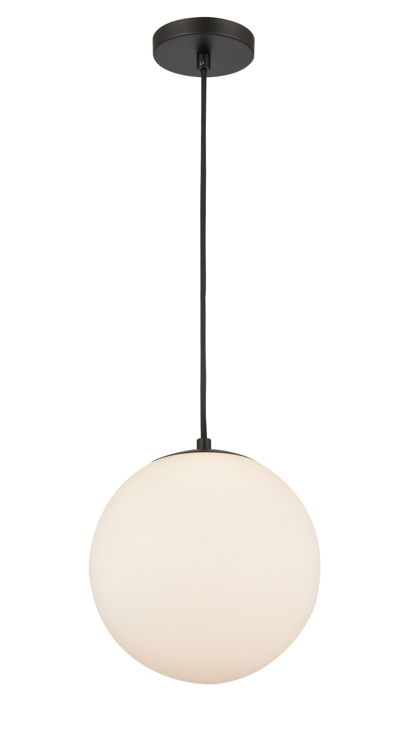 One Light Mini Pendant by Innovations - Auralume Collection, Matte Black Finish - 610-BK-W