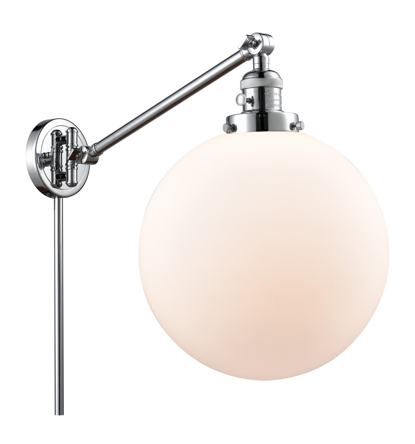 LED Swing Arm by Innovations - Franklin Restoration Collection, Polished Chrome Finish - 237-PC-G201-12-LED