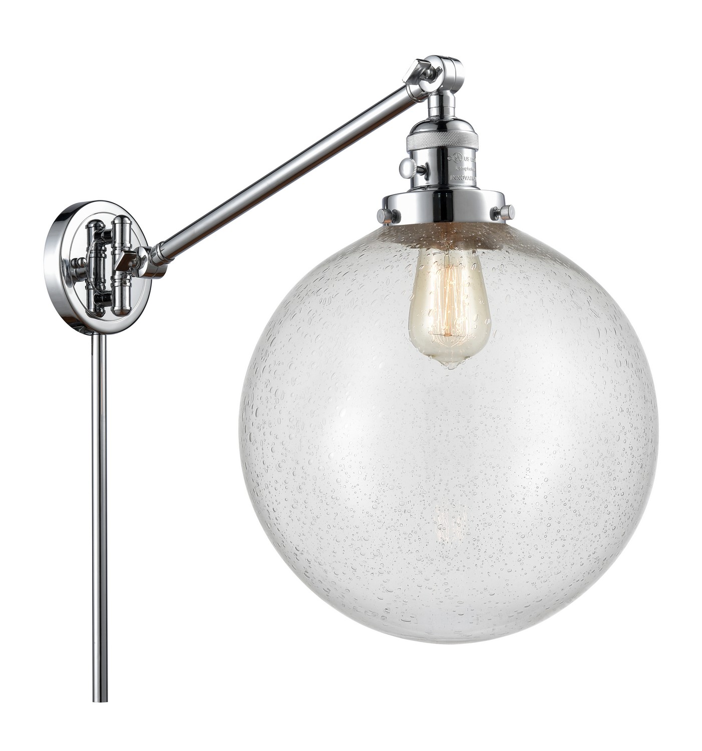 LED Swing Arm by Innovations - Franklin Restoration Collection, Polished Chrome Finish - 237-PC-G204-12-LED
