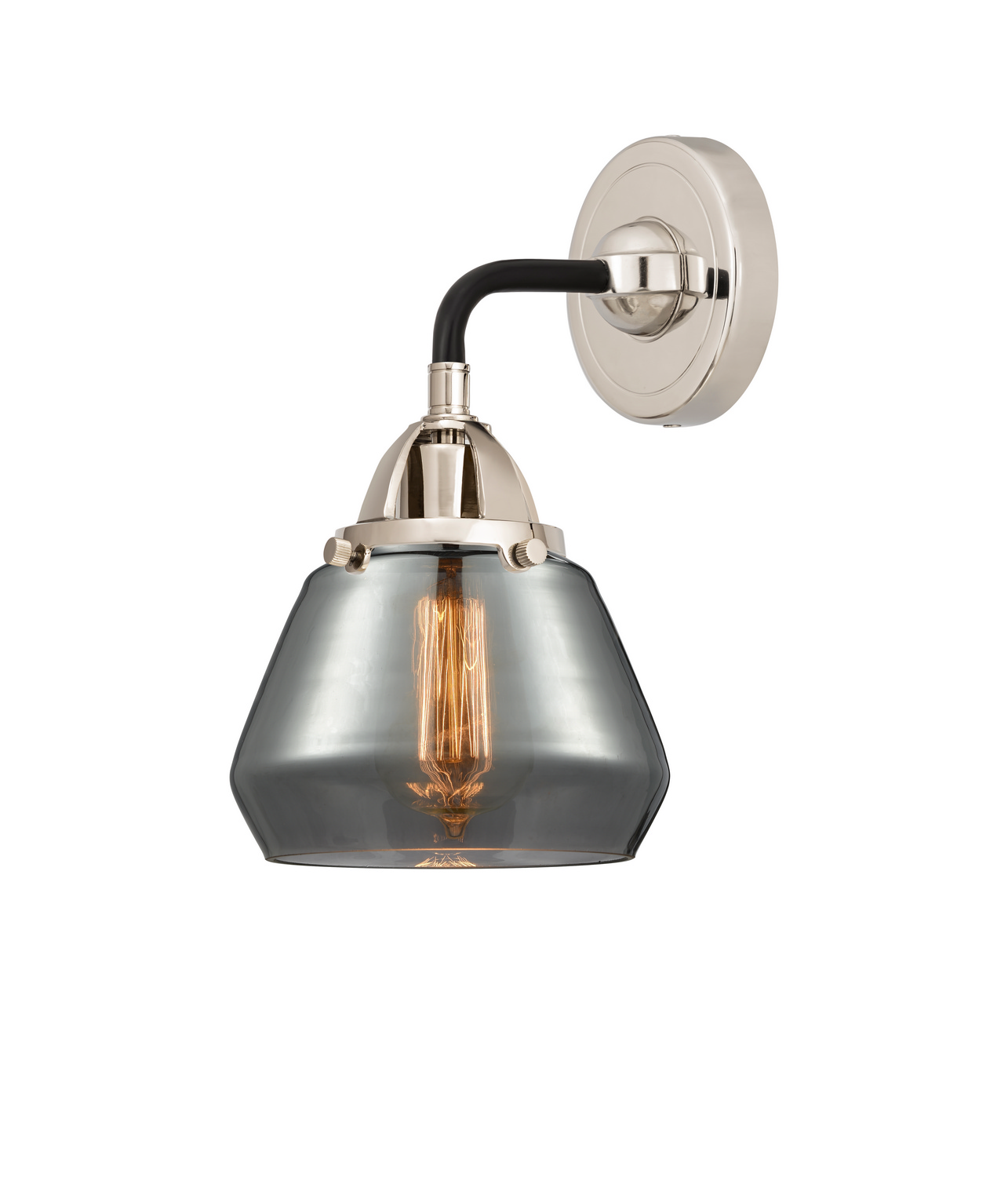 One Light Wall Sconce by Innovations - Nouveau 2 Collection, Black Polished Nickel Finish - 288-1W-BPN-G173