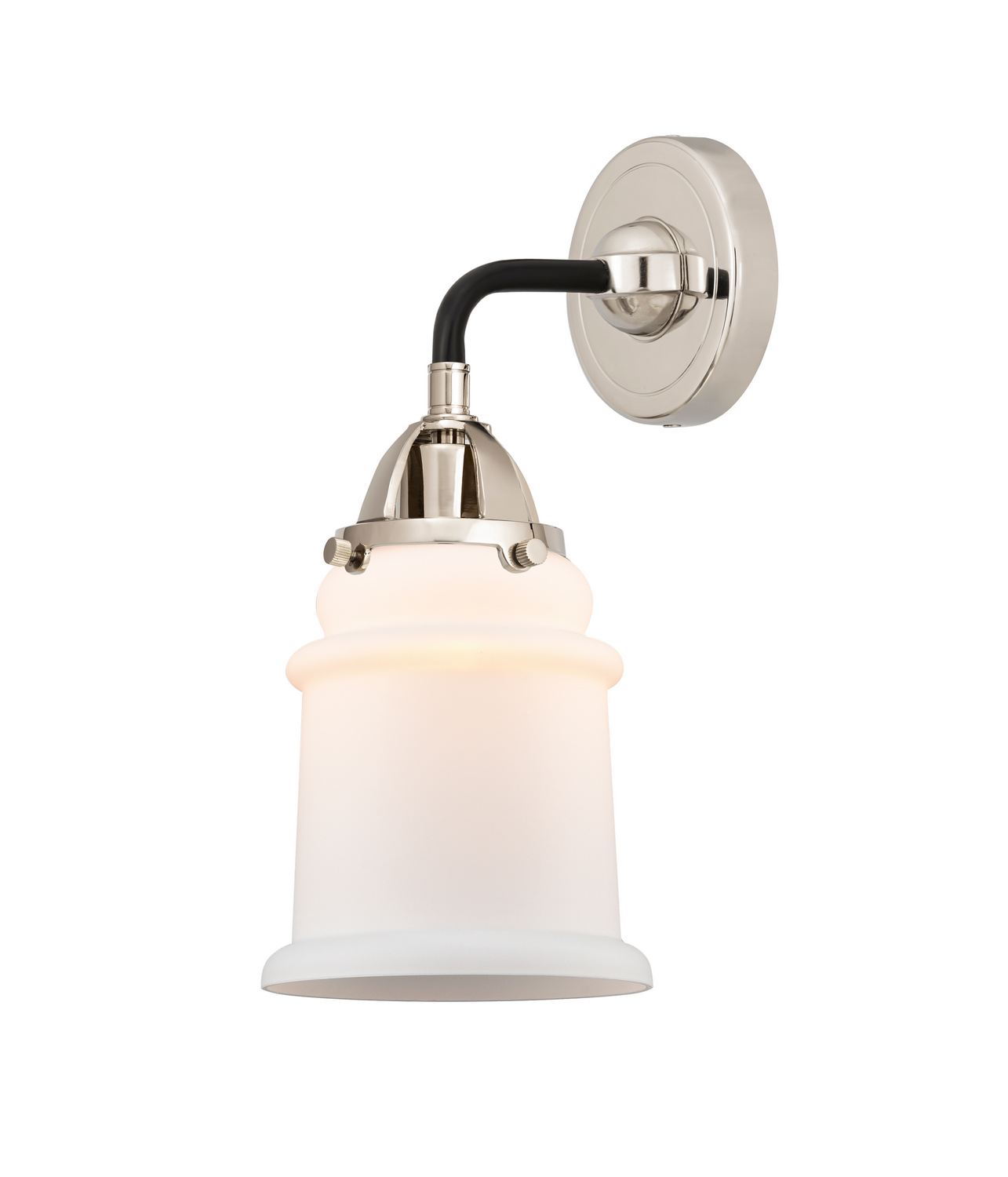 One Light Wall Sconce by Innovations - Nouveau 2 Collection, Black Polished Nickel Finish - 288-1W-BPN-G181