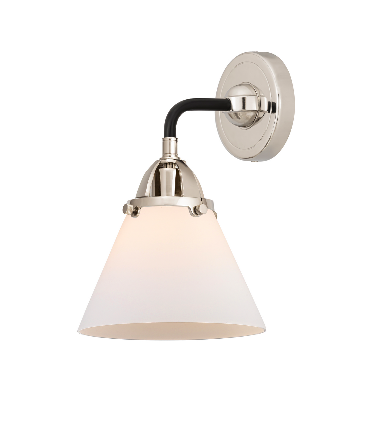 One Light Wall Sconce by Innovations - Nouveau 2 Collection, Black Polished Nickel Finish - 288-1W-BPN-G41