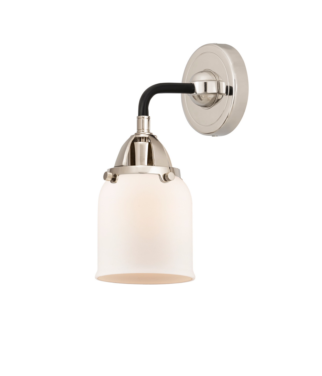 One Light Wall Sconce by Innovations - Nouveau 2 Collection, Black Polished Nickel Finish - 288-1W-BPN-G51