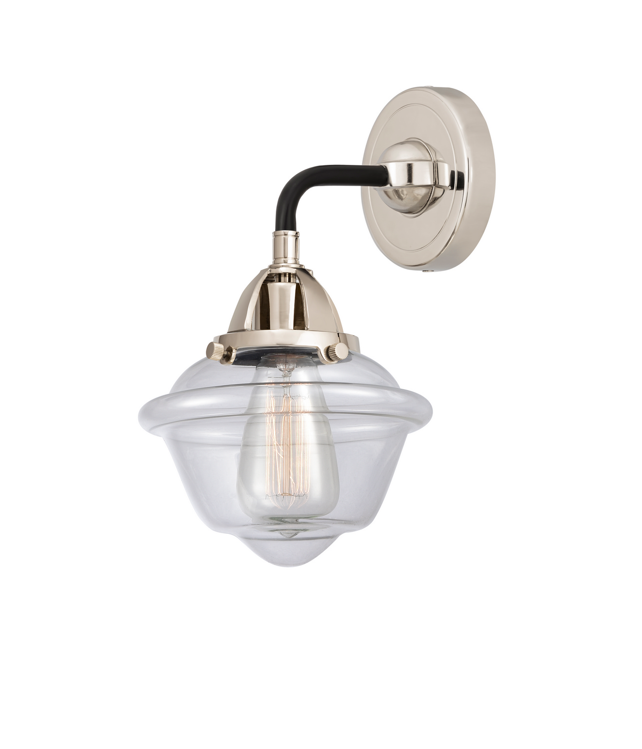 One Light Wall Sconce by Innovations - Nouveau 2 Collection, Black Polished Nickel Finish - 288-1W-BPN-G532