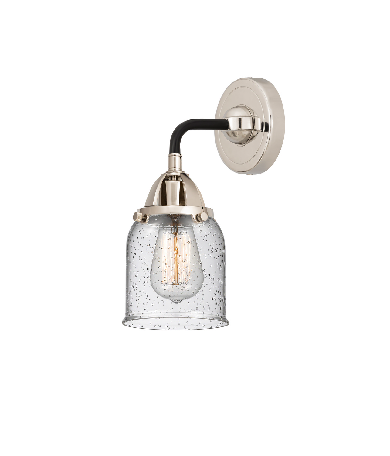 One Light Wall Sconce by Innovations - Nouveau 2 Collection, Black Polished Nickel Finish - 288-1W-BPN-G54