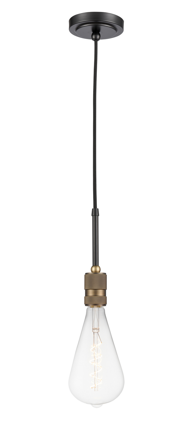 LED Mini Pendant by Innovations - Ellis Collection, Black Antique Brass Finish - 444-1P-BAB-BB-125-LED