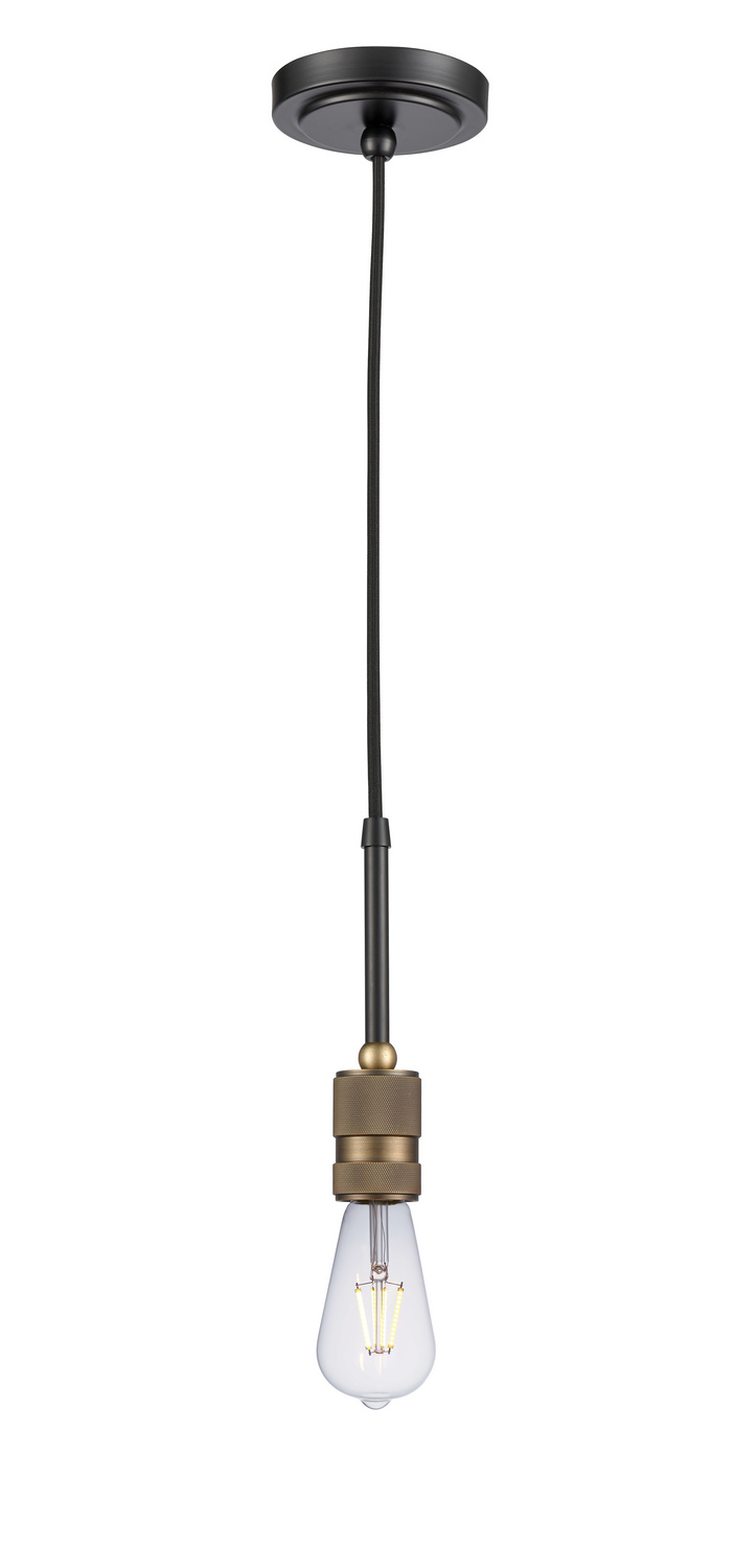 LED Mini Pendant by Innovations - Ellis Collection, Black Antique Brass Finish - 444-1P-BAB-BB-60-LED