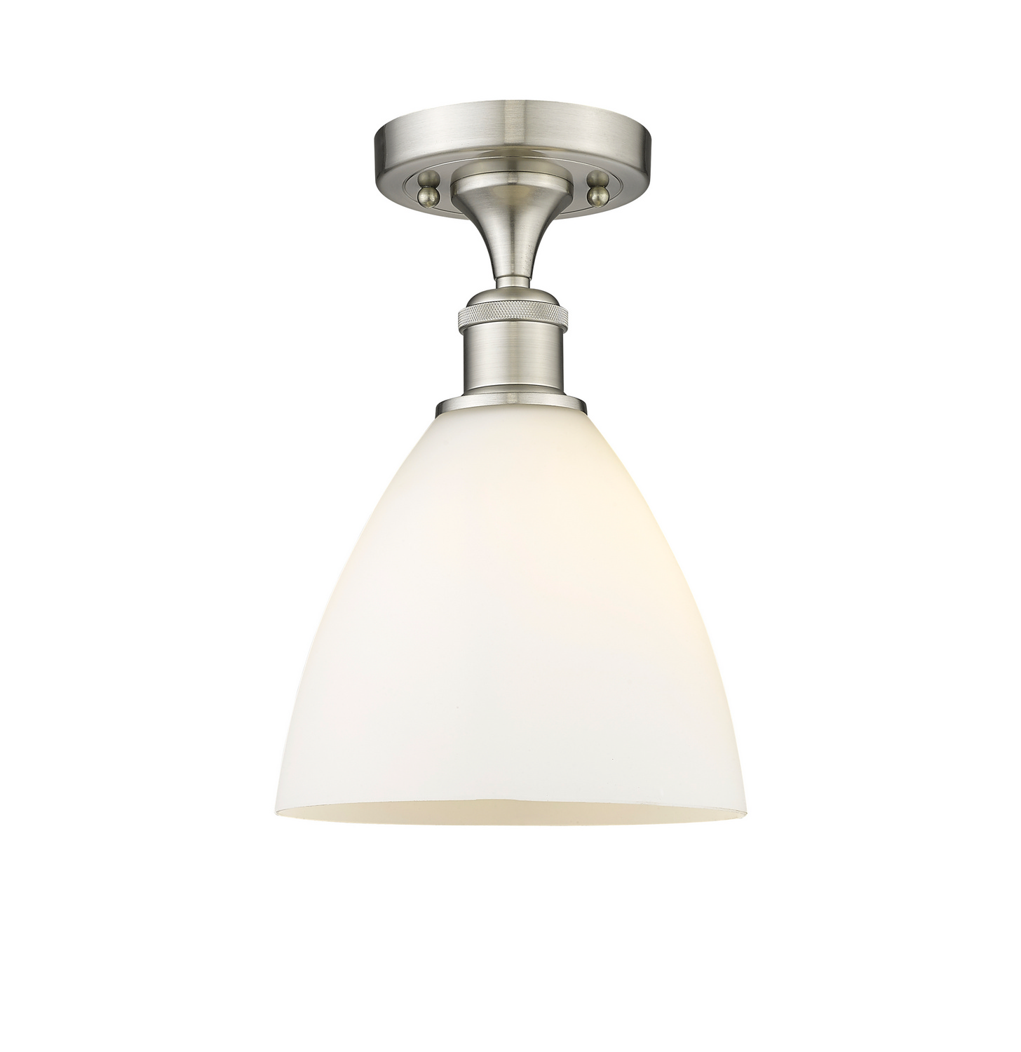 One Light Semi-Flush Mount by Innovations - Ballston Collection, Brushed Satin Nickel Finish - 516-1C-SN-GBD-751