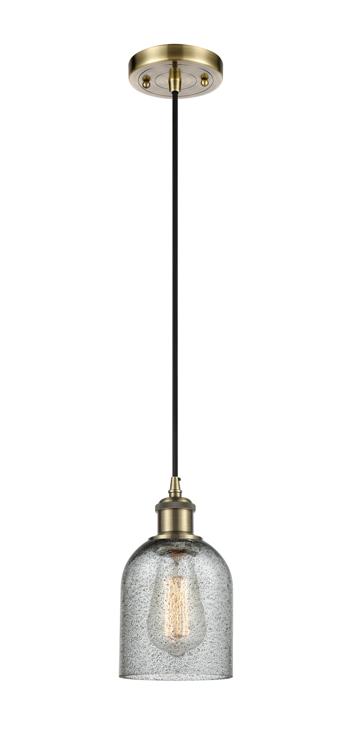 One Light Mini Pendant by Innovations - Ballston Collection, Antique Brass Finish - 516-1P-AB-G257