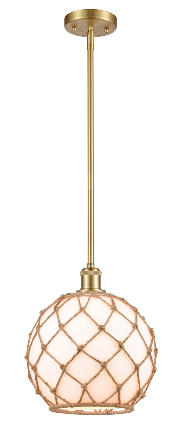 LED Mini Pendant by Innovations - Ballston Collection, Satin Gold Finish - 516-1S-SG-G121-10RB-LED