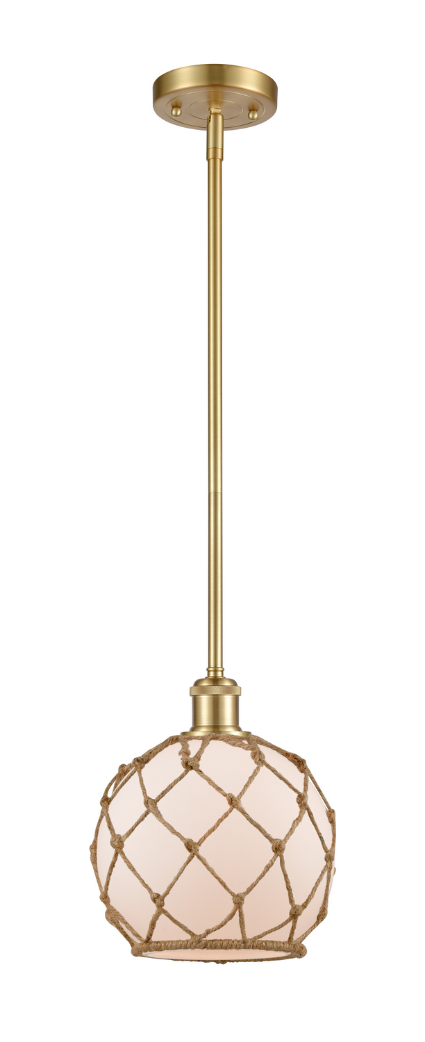 LED Mini Pendant by Innovations - Ballston Collection, Satin Gold Finish - 516-1S-SG-G121-8RB-LED