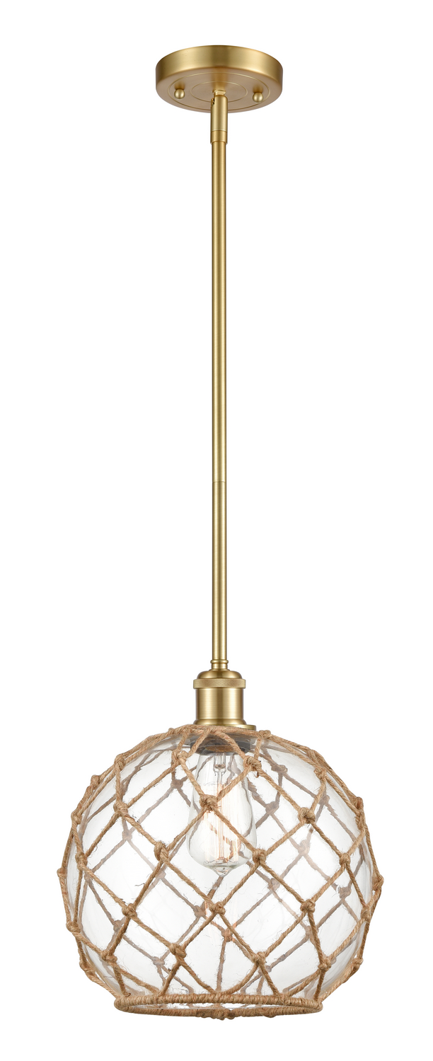 LED Mini Pendant by Innovations - Ballston Collection, Satin Gold Finish - 516-1S-SG-G122-10RB-LED