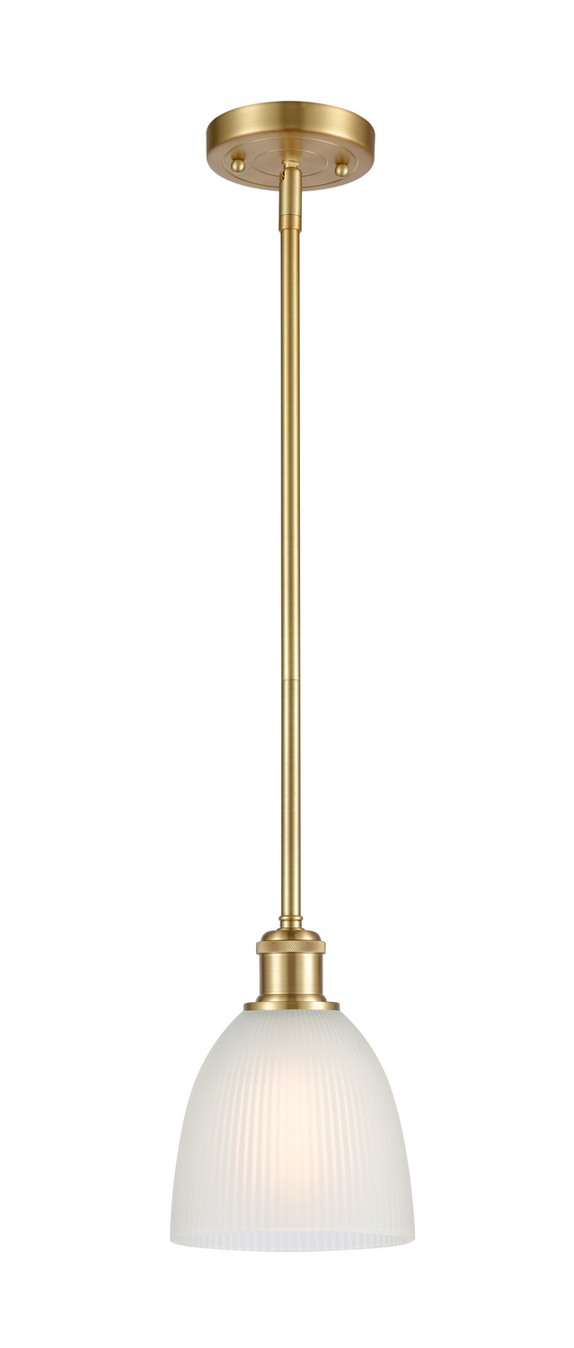 LED Mini Pendant by Innovations - Ballston Collection, Satin Gold Finish - 516-1S-SG-G381-LED