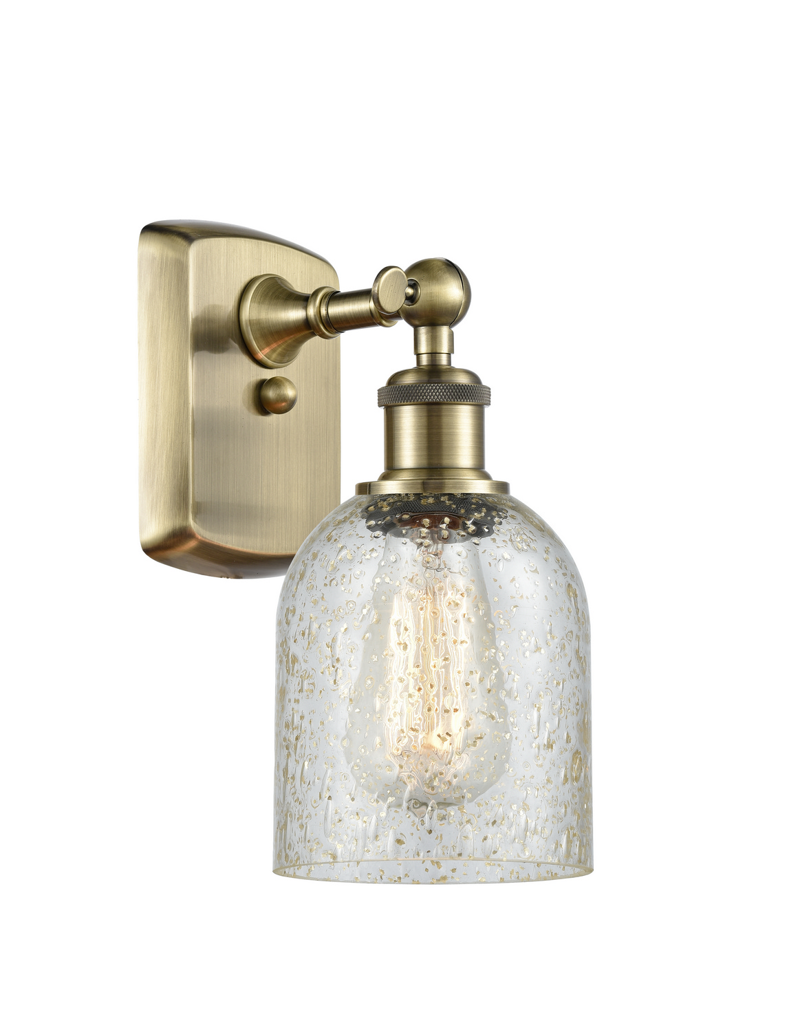 One Light Wall Sconce by Innovations - Ballston Collection, Antique Brass Finish - 516-1W-AB-G259