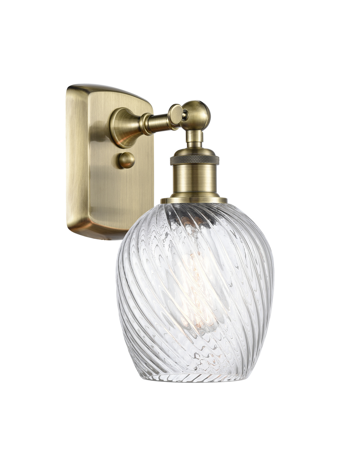 LED Wall Sconce by Innovations - Ballston Collection, Antique Brass Finish - 516-1W-AB-G292-LED