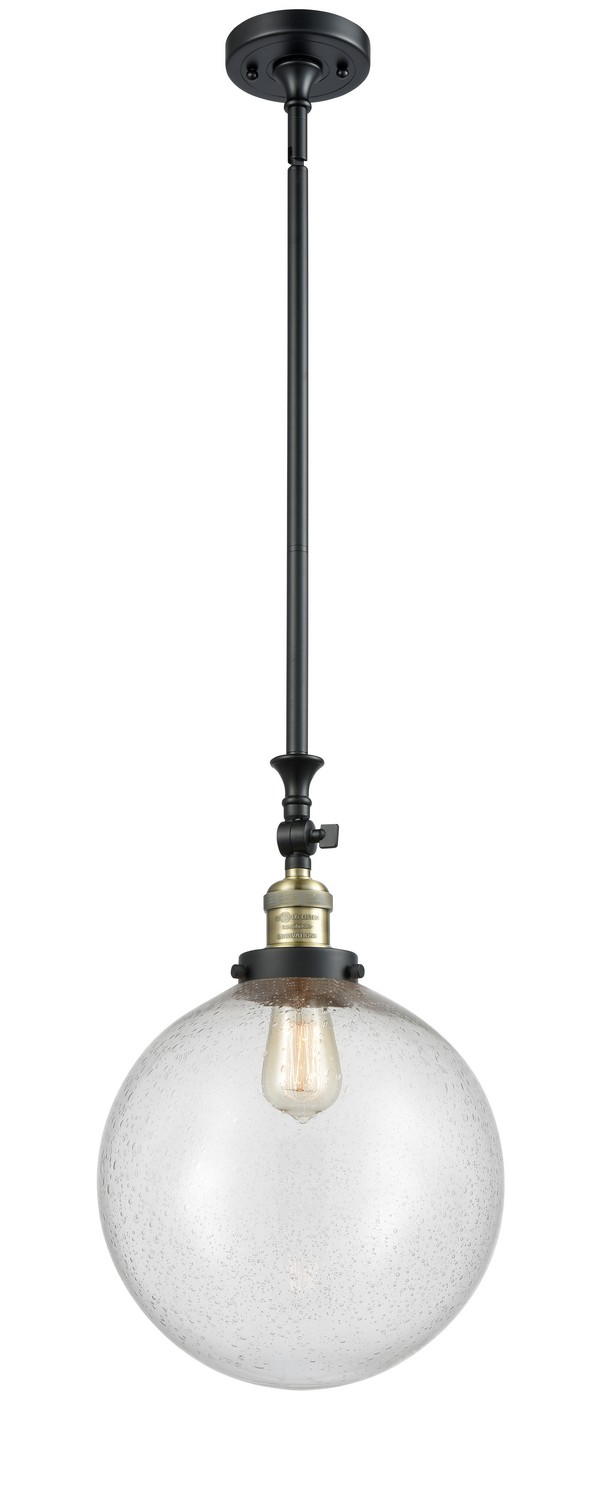 LED Mini Pendant by Innovations - Franklin Restoration Collection, Black Antique Brass Finish - 206-BAB-G204-12-LED