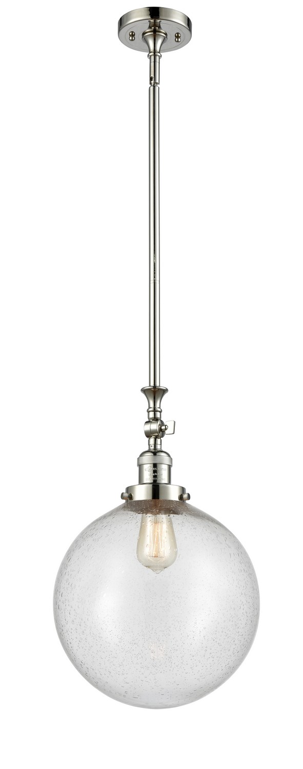 LED Mini Pendant by Innovations - Franklin Restoration Collection, Polished Nickel Finish - 206-PN-G204-12-LED