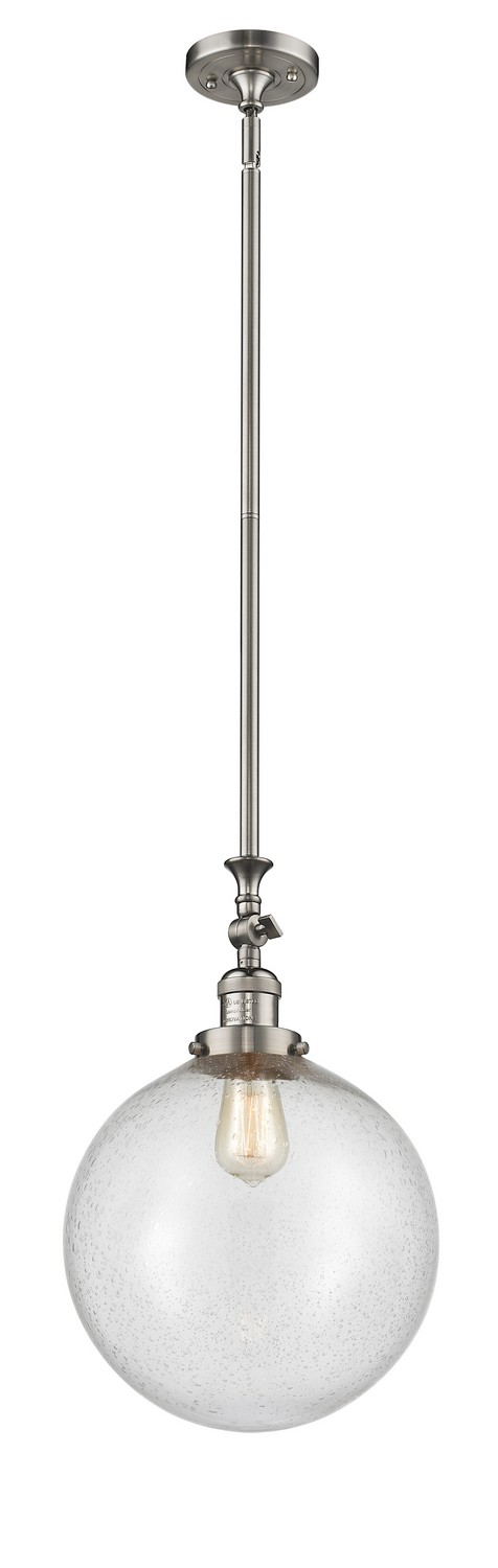 LED Mini Pendant by Innovations - Franklin Restoration Collection, Brushed Satin Nickel Finish - 206-SN-G204-12-LED