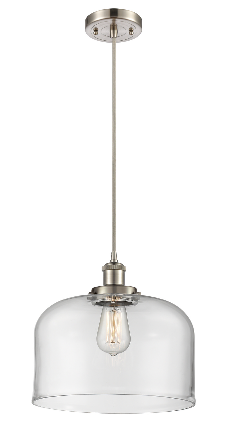 One Light Mini Pendant by Innovations - Ballston Urban Collection, Brushed Satin Nickel Finish - 916-1P-SN-G72-L