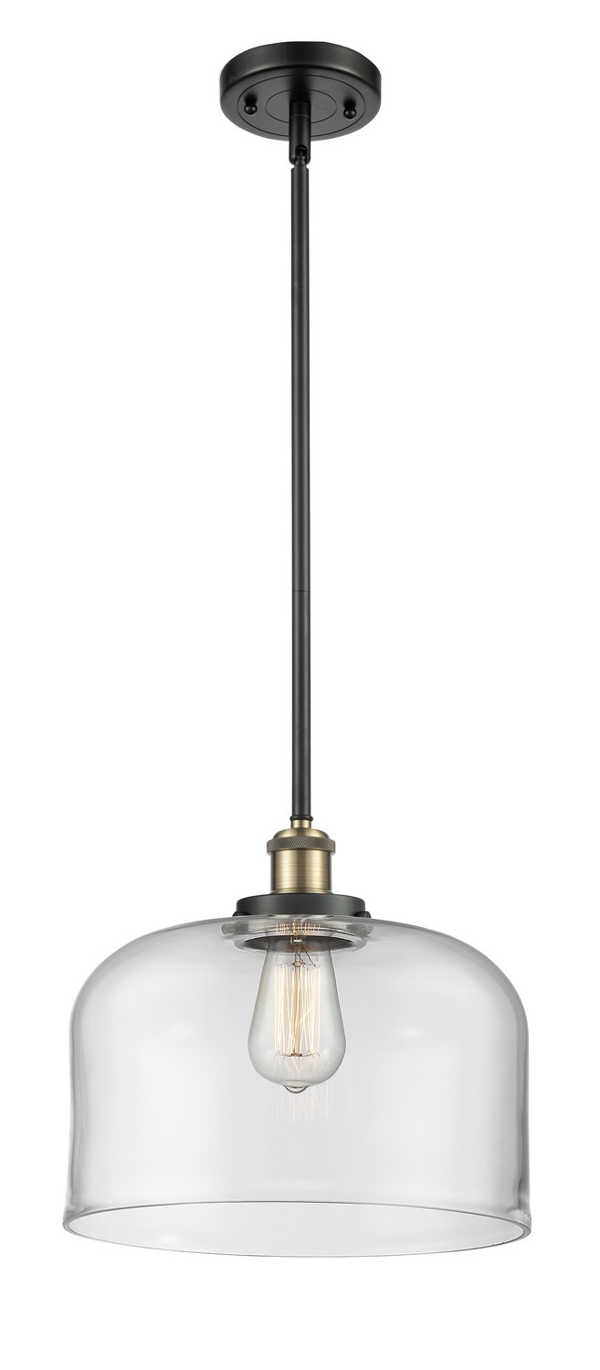 One Light Mini Pendant by Innovations - Ballston Urban Collection, Black Antique Brass Finish - 916-1S-BAB-G72-L