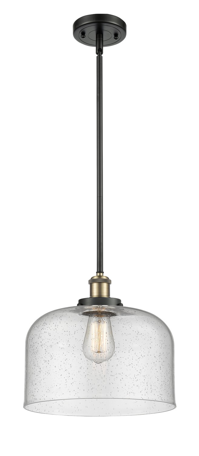 One Light Mini Pendant by Innovations - Ballston Urban Collection, Black Antique Brass Finish - 916-1S-BAB-G74-L